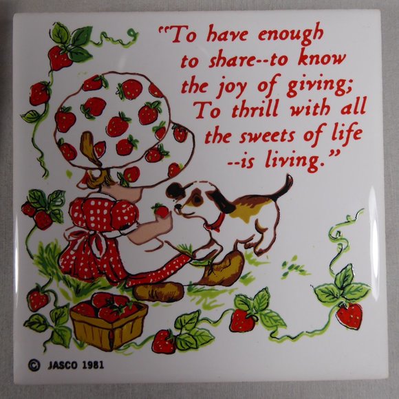 1981 Strawberry Shortcake Trivet Set - Picture 3 of 10